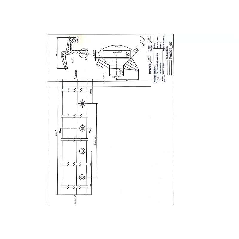 Relingsschiene Bavaria NC-Serie, 6 m